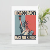 Democracy Has No Kings Liberity Status American サンキューカード (スタンド正面)