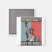 Democracy Has No Kings Liberity Status American マグネット (正面/裏面)