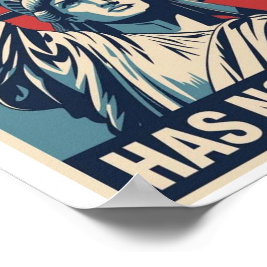 Democracy Has No Kings Protest Sign: Statue of Lib ポスター (角)