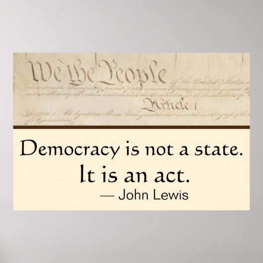 Democracy Is An Act John Lewis We the People ポスター (正面)