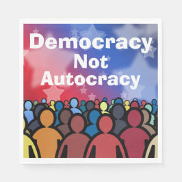 Democracy Not Autocracy スタンダードランチョンナプキン