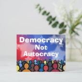 Democracy Not Autocracy ポストカード (スタンド正面)