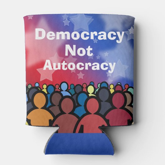 Democracy Not Autocracy 缶クーラー (裏面)