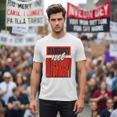 Democracy Not Oligarchy Political Activism Tシャツ