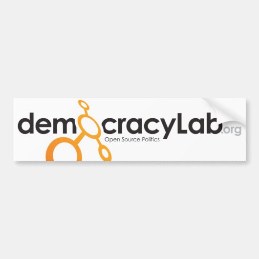 DemocracyLabのバンパーステッカー バンパーステッカー (正面)