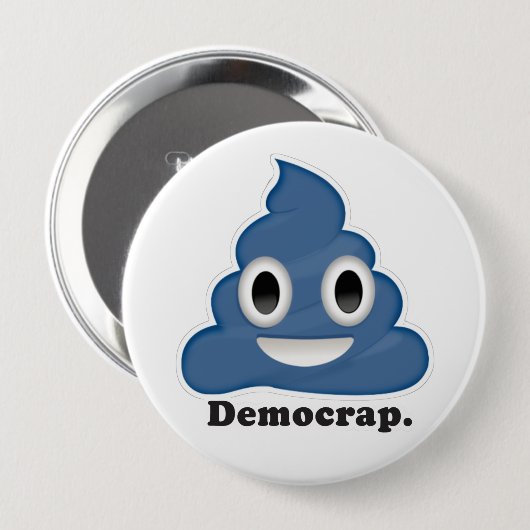Democrap Emoji 缶バッジ (正面&裏面)
