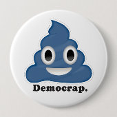 Democrap Emoji 缶バッジ (正面)