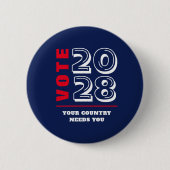 Democratic Conservative Republican Election Voter 缶バッジ (正面)