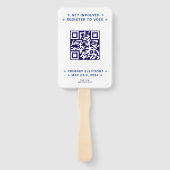 Democratic Party Campaign Personalized QR & Photo ハンドファン (裏面)