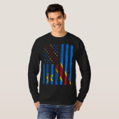 Democratic Republic Congo Flag America US It is in Tシャツ (正面フル)