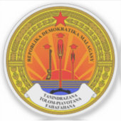 Democratic Republic of Madagascar emblem (1975-92) シール (正面)