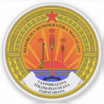 Democratic Republic of Madagascar emblem (1975-92)