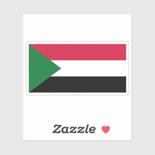 Democratic Republic of Sudan flag (1969–1985) シール (シート)