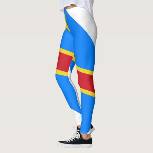 Democratic Republic of the Congo flag Leggings レギンス (左)