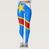 Democratic Republic of the Congo flag Leggings レギンス (正面)