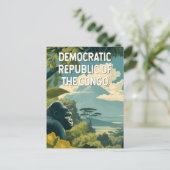 Democratic Republic of the Congo Illustration ポストカード (スタンド正面)