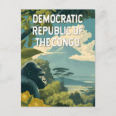 Democratic Republic of the Congo Illustration ポストカード (正面)