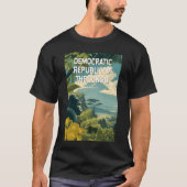 Democratic Republic of the Congo Illustration Tシャツ (正面)