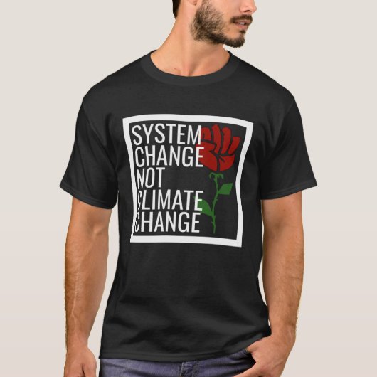 Democratic Socialist Rose Climate Change Respect E Tシャツ (正面)