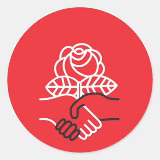 Democratic Socialists of America ラウンドシール (正面)