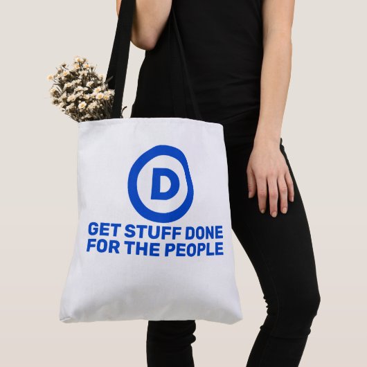 Democrats Get Stuff Done For The People Tote トートバッグ (クローズアップ)