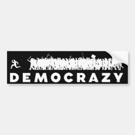 Democrazyのバンパーステッカー バンパーステッカー