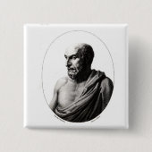 Democritus 缶バッジ (正面)
