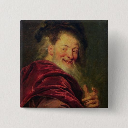 Democritus 1692年 缶バッジ (正面)