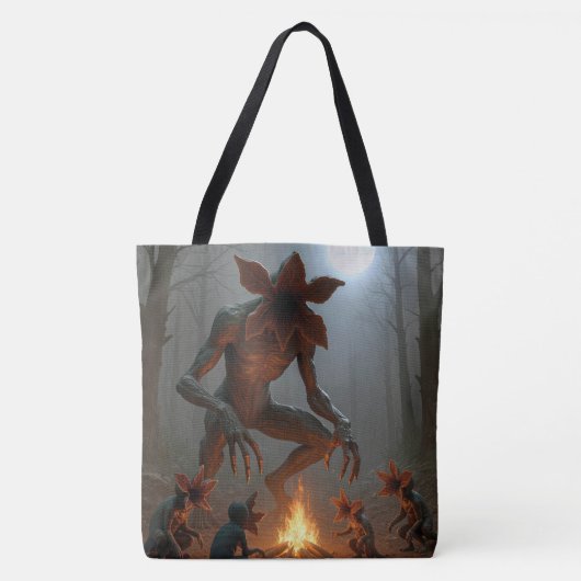 Demogorgon Creatures Around a Campfire トートバッグ (正面)