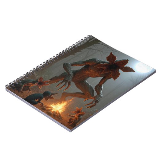 Demogorgon Creatures Around a Campfire ノートブック (左側)