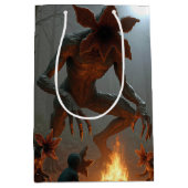 Demogorgon Creatures Gathering Around a Campfire ミディアムペーパーバッグ (正面)