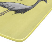 Demoiselle crane bird cartoon illustration カッティングボード (角)