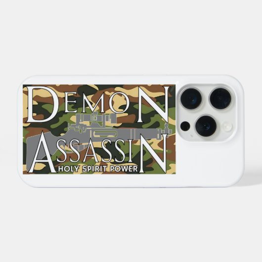Demon Assassin Christian Phone Case iPhoneケース (裏面横)