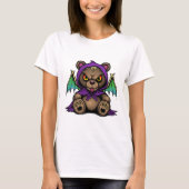 Demon Bear – Cute but Cursed" Tシャツ (正面)