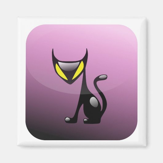 Demon Cat App Magnet マグネット (正面)