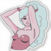 Demon Girl Sticker シール (正面)