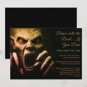Demon Night Halloween Costume Party Invitation 招待状 (正面/裏面)