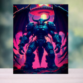 Demon Roboter mit Flügel bei einem UFO アクリルサイン (ニュートラル)