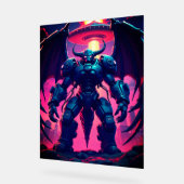 Demon Roboter mit Flügel bei einem UFO アクリルサイン (傾斜)