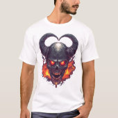 Demon Skull Firestorm Tシャツ (正面)