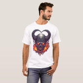 Demon Skull Firestorm Tシャツ (正面フル)