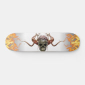 Demon Skull Helmet Horns Skateboard スケートボード (横)