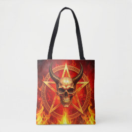 Demon Skull Tote トートバッグ