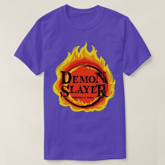 Demon Slayer Flameロゴ Tシャツ (デザイン正面)