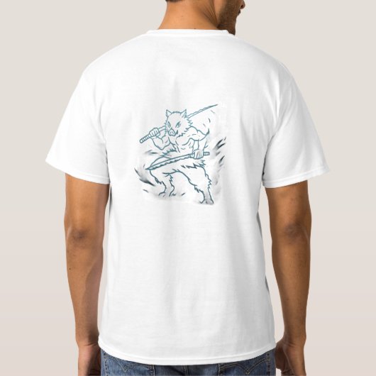 Demon Slayer Inosuke inspired Tシャツ (裏面)