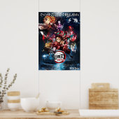 Demon Slayer KimetsuのYaibaムービーMugen Trai ポスター (キッチン)