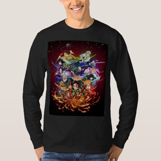 Demon slayer kimitsu no yaiba tシャツ (正面)