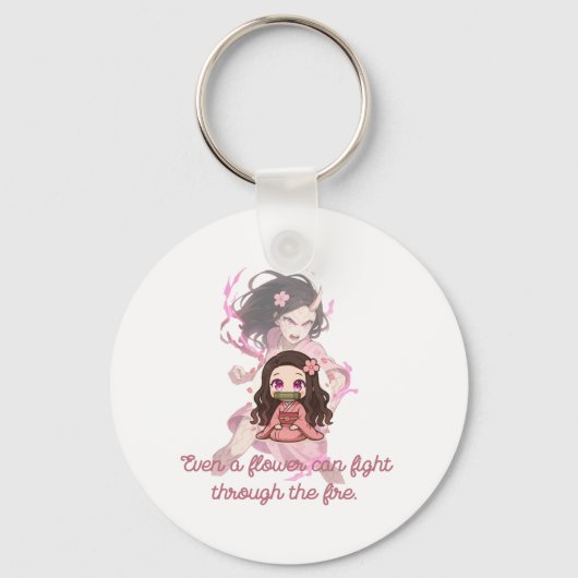Demon Slayer Nezuko inspired キーホルダー (正面)