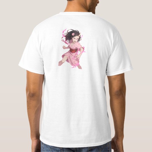 Demon Slayer Nezuko inspired Tシャツ (裏面)