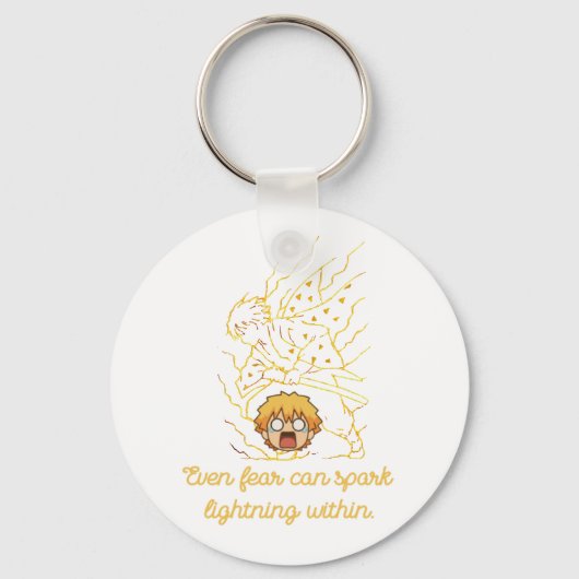 Demon Slayer Zenitsu inspired キーホルダー (正面)